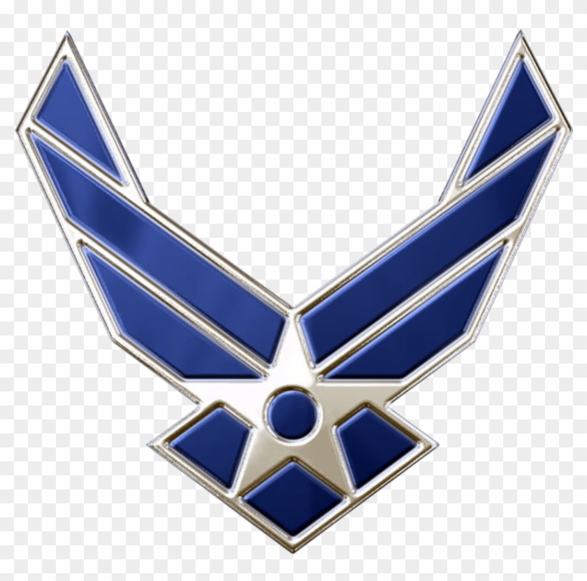 Chrome Wings Png - Military Air Force Symbol Clipart