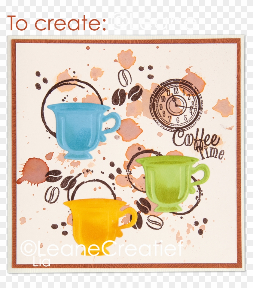 Picture Of Lecreadesign® Combi Clear Stamp Coffee Beans - Teacup Clipart