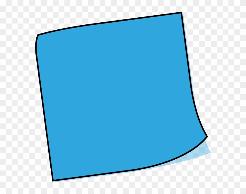 Postit Clip Art - Blue Post It Clipart - Png Download