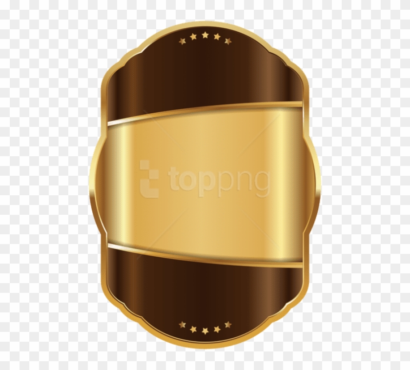 Download Label Template Brown Gold Clipart Png Photo - Red And Gold Label Transparent Png #5485722