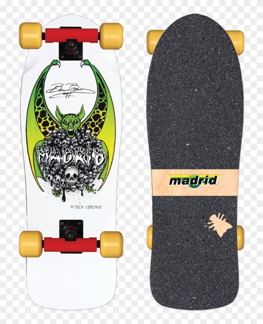 Madrid Beau Brown Og Cruiser White - Skateboard Clipart