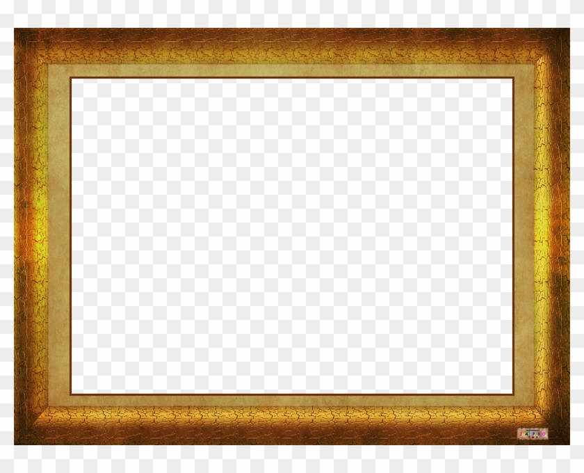 Marcos Photoscape Clasico Cerco Dorado - Vintage Gold Frame Transparent Clipart