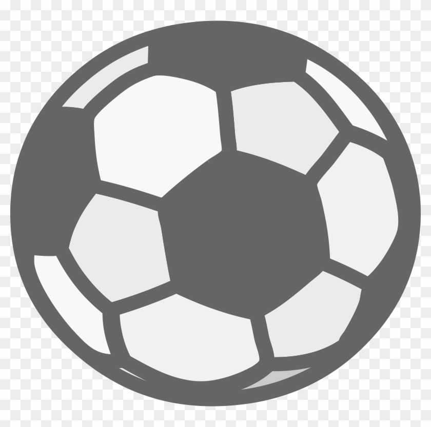 Soccer Ball - Gray Soccer Ball Png Clipart #5486824