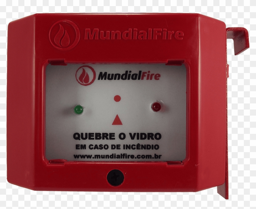 Acionador Manual Convencional Tipo Quebre O Vidro Mundialfire - Electronics Clipart #5487048