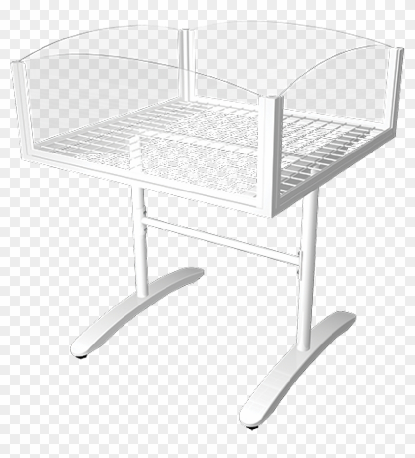 Cesto Super Luxo C Lateral De Vidro - Cesto Expositor De Roupa Para Loja Clipart