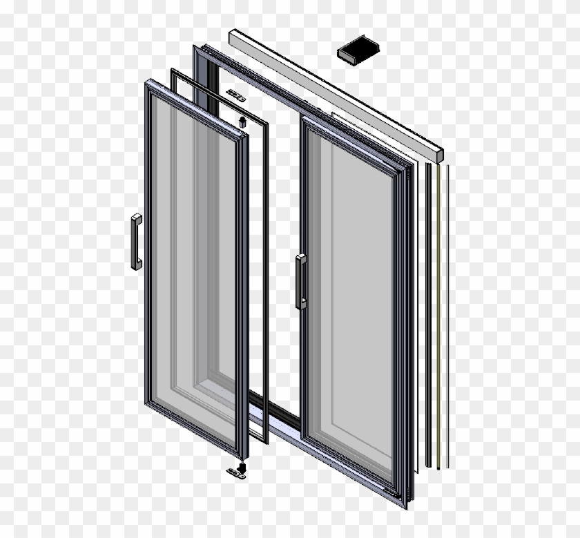 Glass Doors - Sliding Door Clipart #5487281
