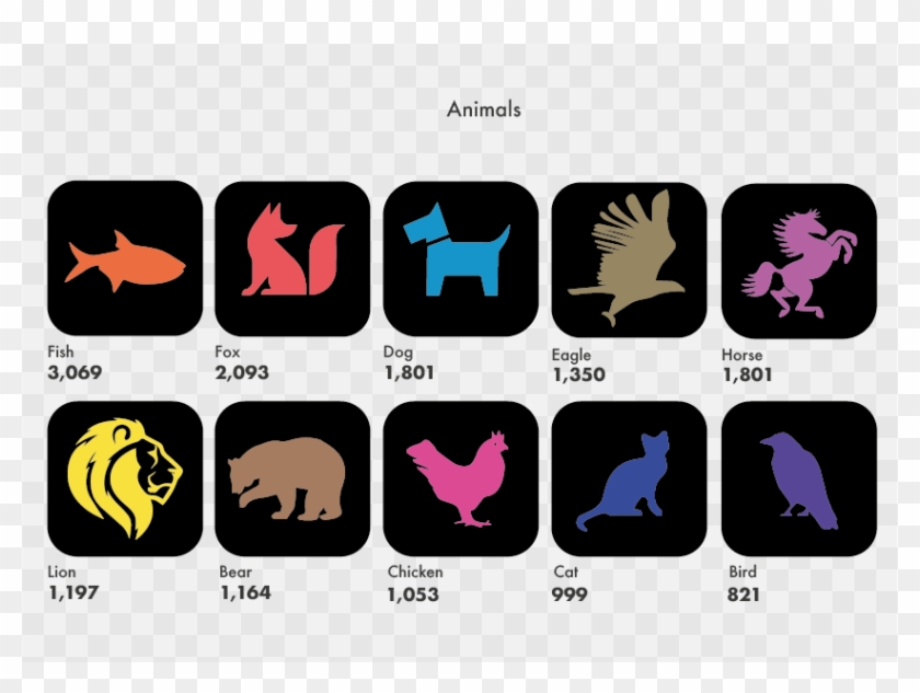 Likewise, Animals Like Fox, Eagle, Lion, And Swan Are - Graphic Design Clipart #5487387