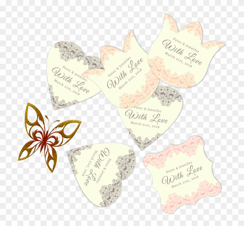 Gift Tag Template Png - Heart Clipart