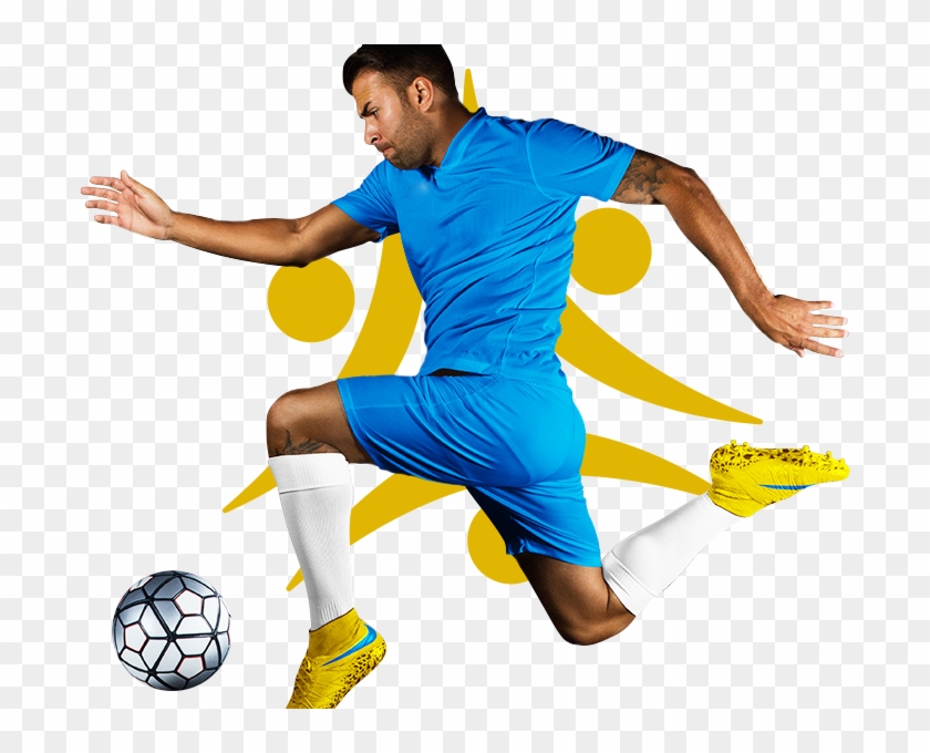 Jugador - Kick Up A Soccer Ball Clipart