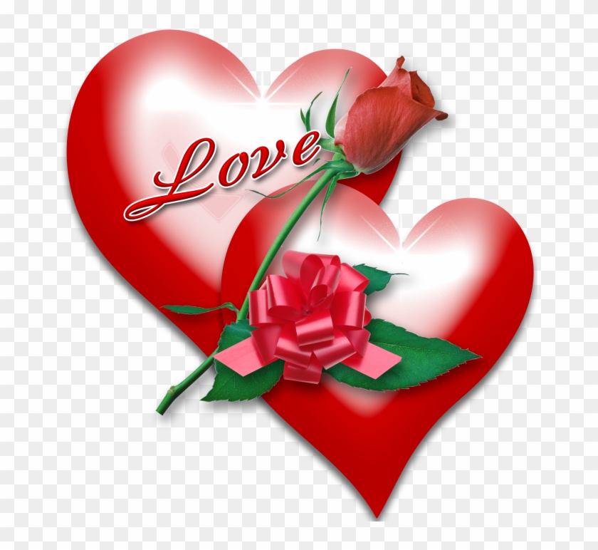 Amor Y Sentimientos Del - Valentine Roses And Hearts Clipart