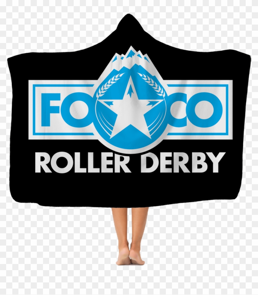 Foco Roller Derby Classic Adult Hooded Blanket - Flag Clipart