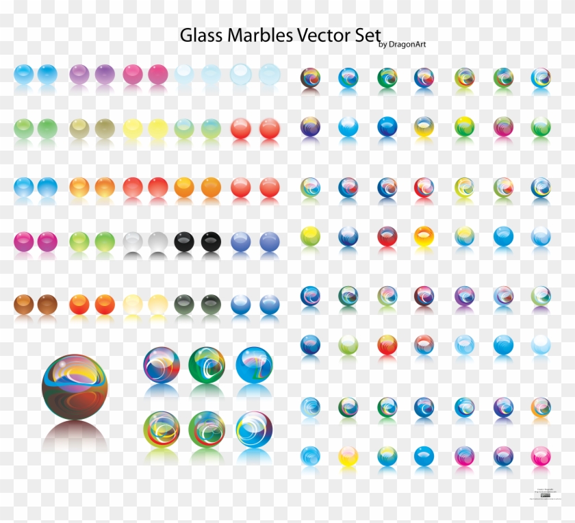 Glass Vector Free - Glass Marbles Clipart #5488737