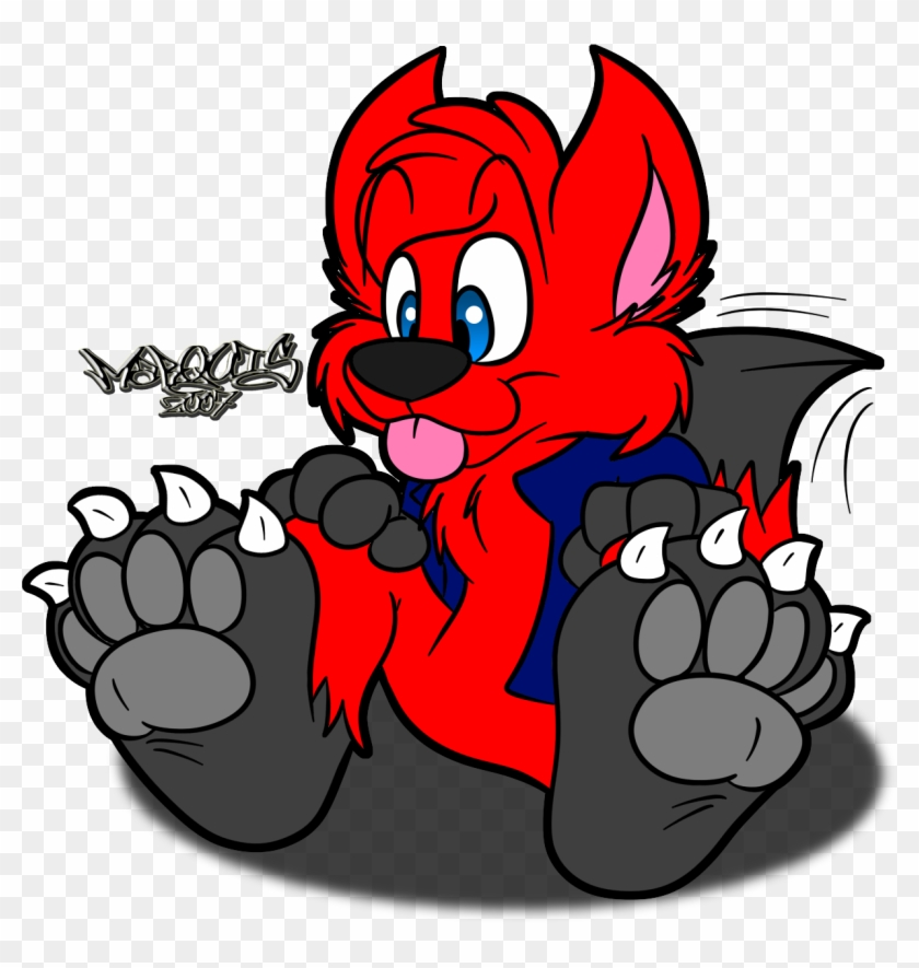 Big Puppy Paws - Cartoon Clipart
