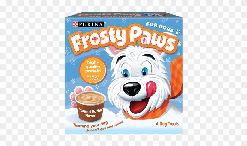 Frozen Dog Treat Peanut Butter Flavor - Frosty Paws Ice Cream Clipart #5489278
