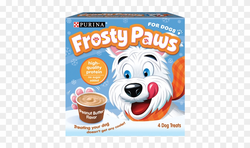 Frozen Dog Treat Peanut Butter Flavor - Frosty Paws Ice Cream Clipart
