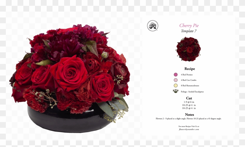 Fbn Arrangement And Recipe 0020 Red Cherry Pie Profile - Bouquet Clipart #5489408