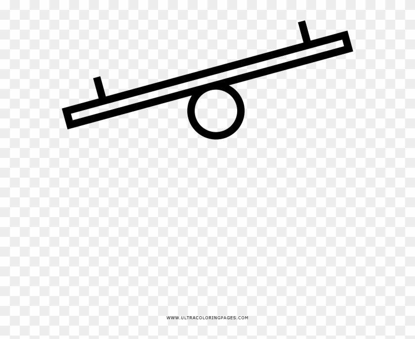 Seesaw Coloring Page - See Saw Clip Art - Png Download #5489429