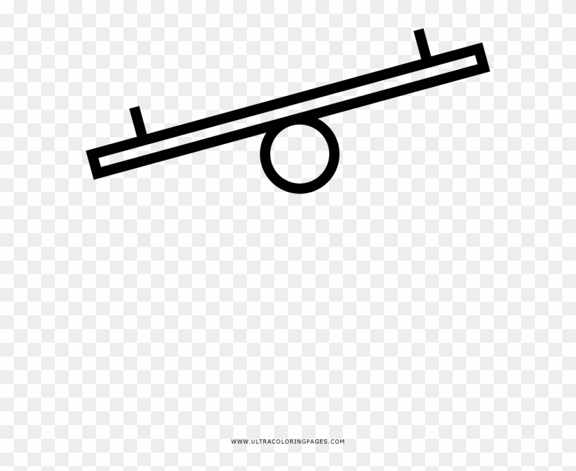 Seesaw Coloring Page - See Saw Clip Art - Png Download