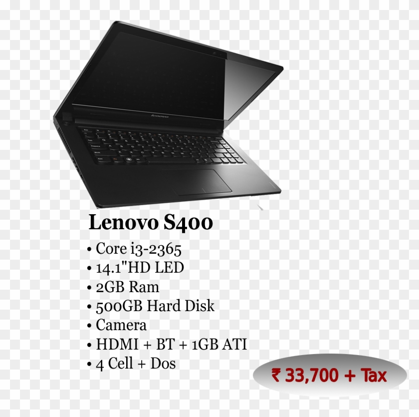 Lenovo S400 I3 Png - Netbook Clipart #5489636