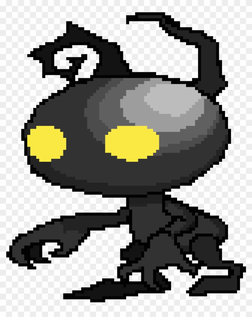 Heartless Shadow Pixelated - Cartoon Clipart