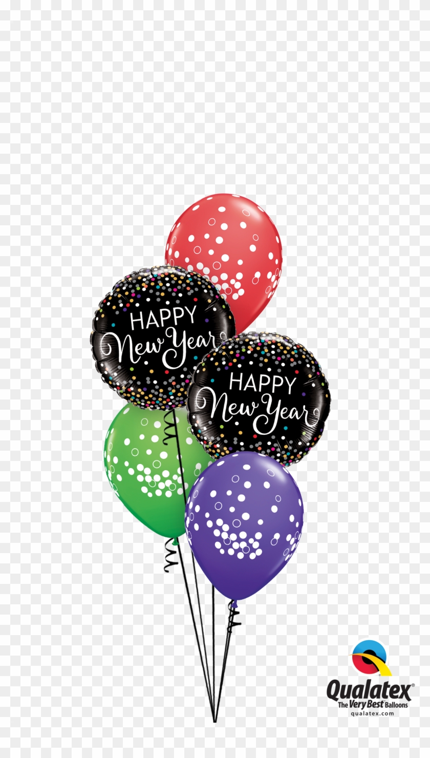 Balloons And Confetti Png - Png Transparent New Years Balloons Clipart #5489912