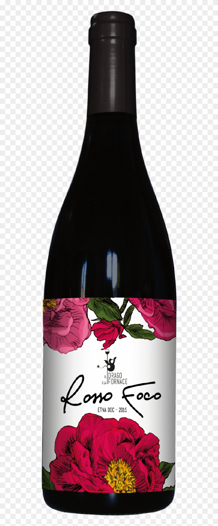 Rosso Foco - Glass Bottle Clipart