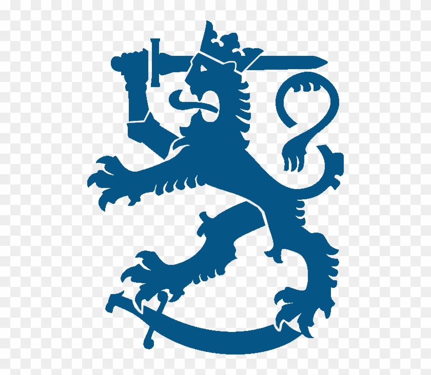 Finland Ministry Of Justice Logo Finland Coat Of Arms Blue Clipart 5490155 Pikpng