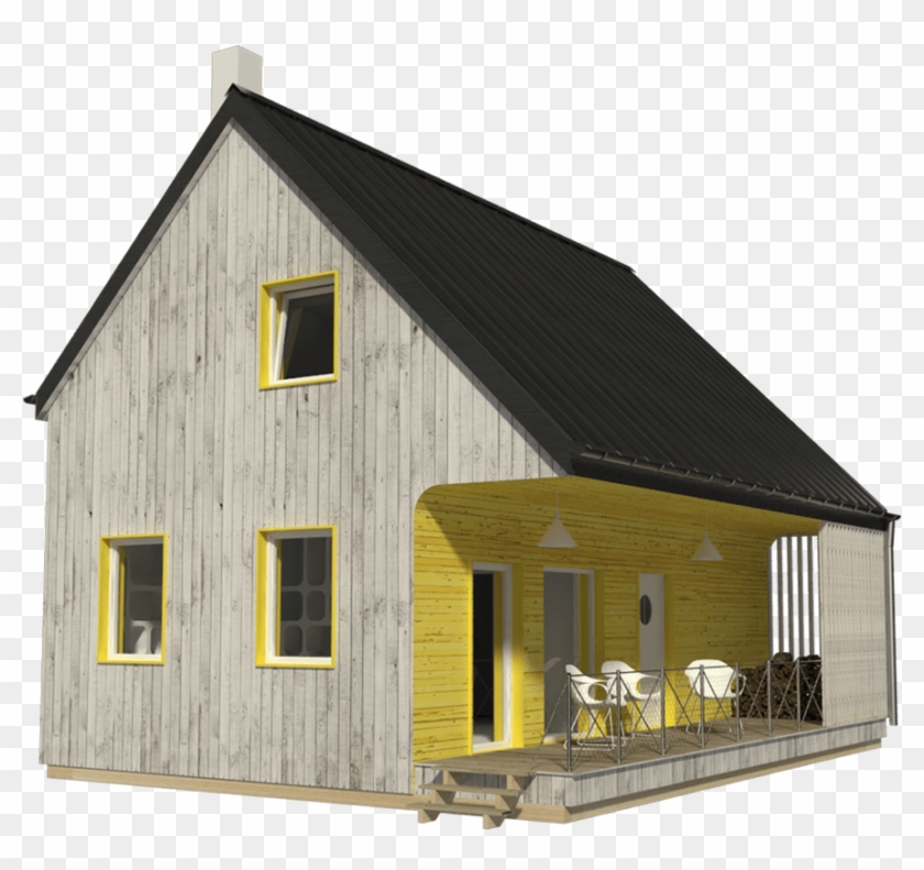 Small House Plans Brigitte - Cottage Clipart