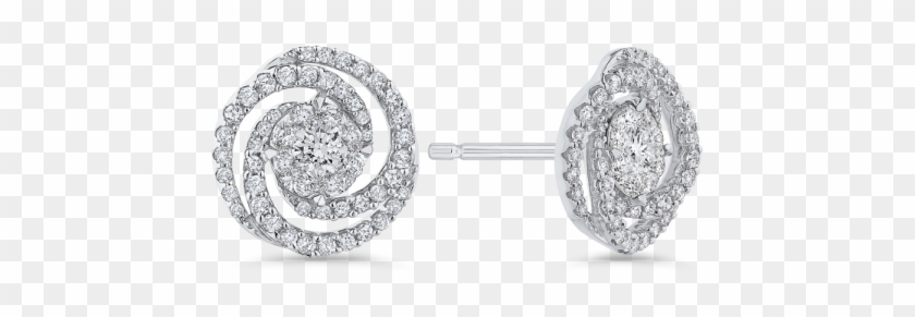 10k White Gold Earrings Ea0759t-42w - Earrings Clipart