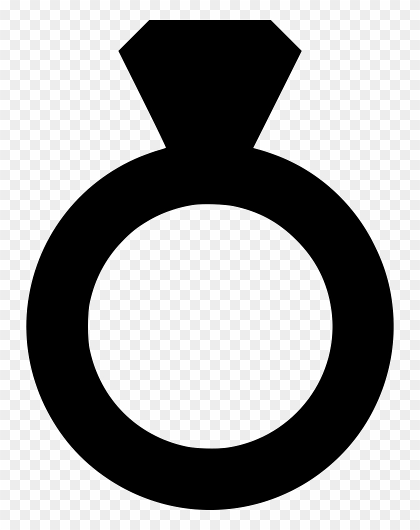 Engagement Ring Silhouette Png - Diamond Ring Silhouette Clipart