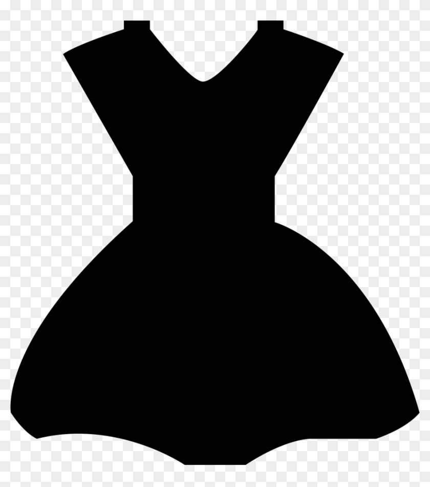 Dress Svg Icon Transparent - Little Black Dress Clipart