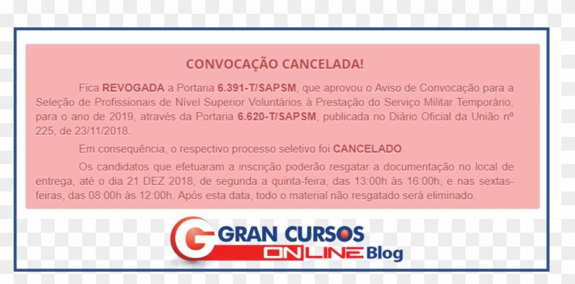 Concurso Fab Cancelado - Gran Cursos Online Clipart #5491082