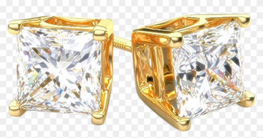 Gold Diamond Studs For Men Clipart #5491253