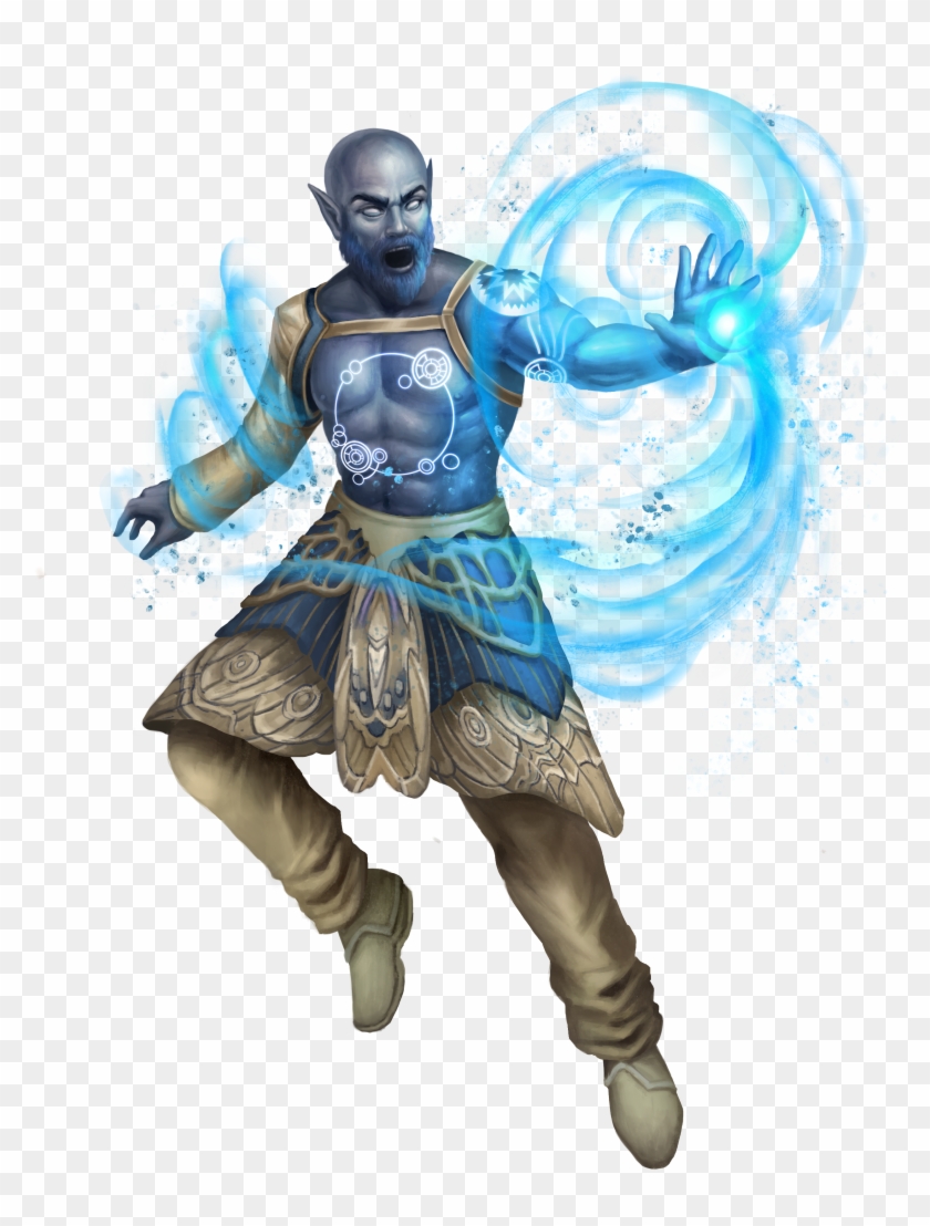 Technical Difficulties - Half Elf Male Kineticist Clipart