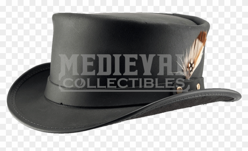 Steampunk Hat Png Download Image - Leather Clipart #5491512