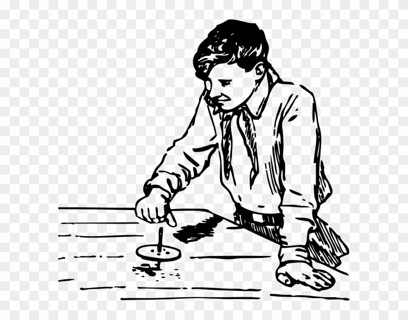 Spinning A Top Svg Clip Arts 600 X 580 Px - Spinning A Top - Png Download