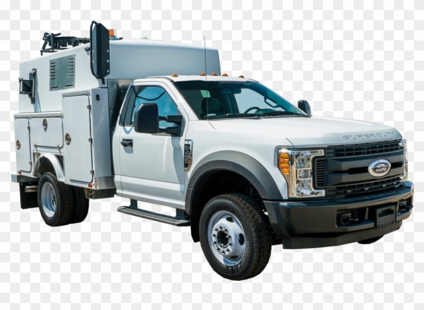 Image Of The Front Of The Utility Support Truck - Ford Motor Company Clipart #5492490