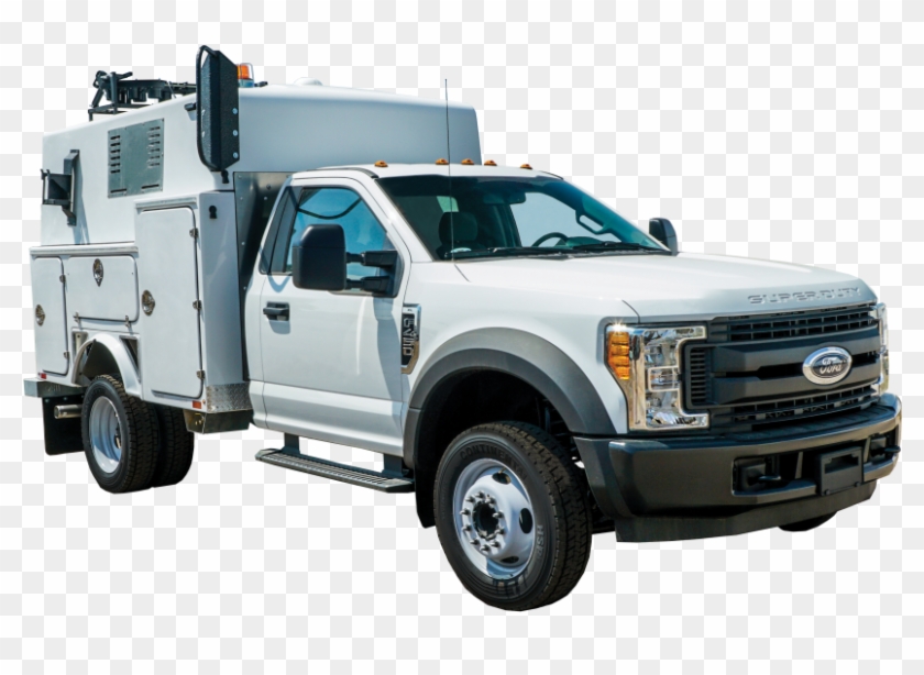 Image Of The Front Of The Utility Support Truck - Ford Motor Company Clipart