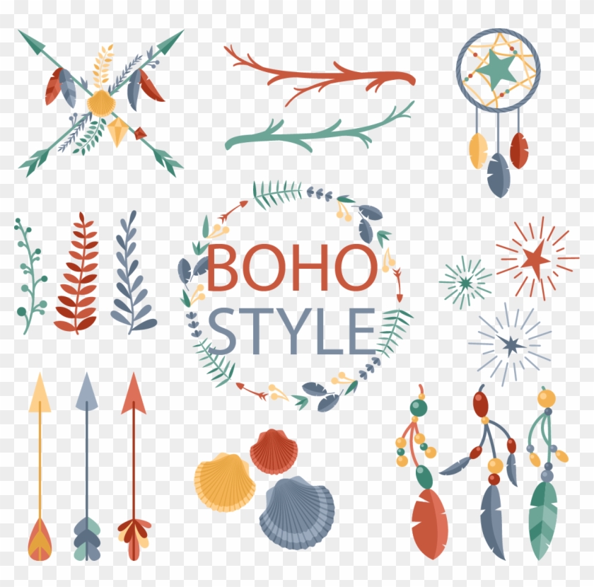 Arrow Vector Bohemian Clipart #5492525