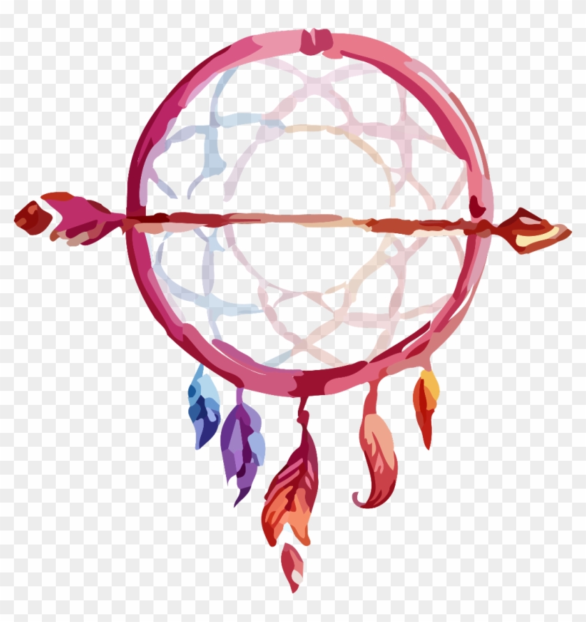 #boho #bohemian #dreamcatcher #dreamcatchers #arrow - 波 西 米 亚 Logo Clipart #5492716