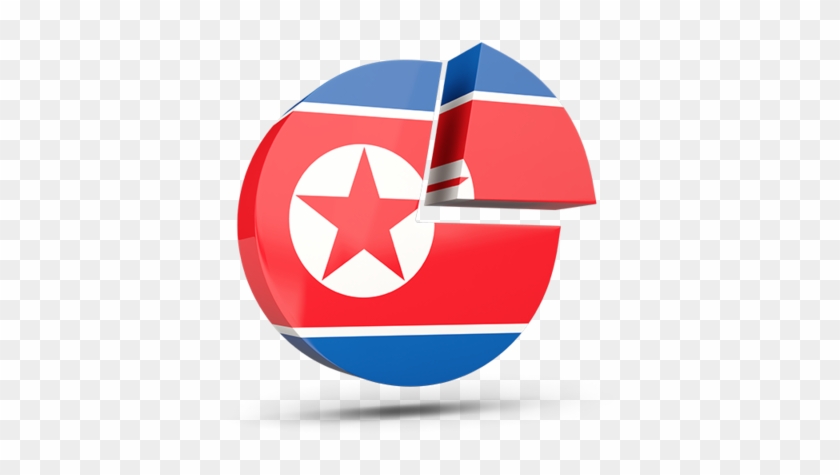 Illustration Of Flag Of North Korea - North Korea Flag Icon Clipart