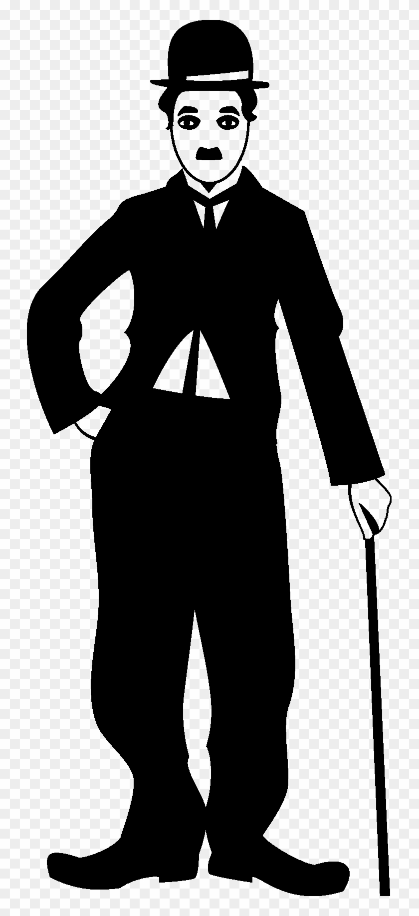 Charlie Chaplin Transparent Image - Charlie Chaplin Vector Clipart #5493085