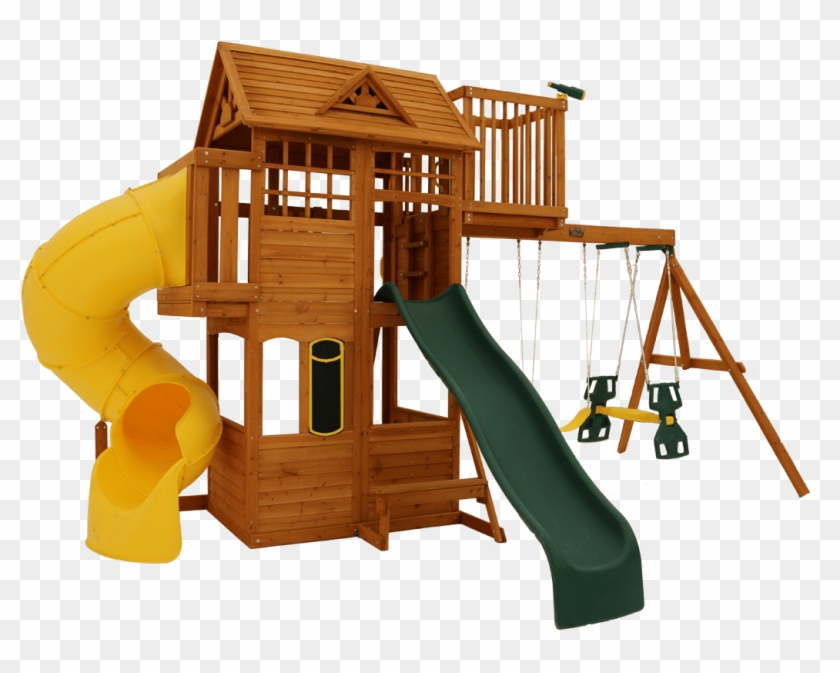 Our New Climbing Frame The Skyline Swingset - Childrens Playhouse Clipart #5493203