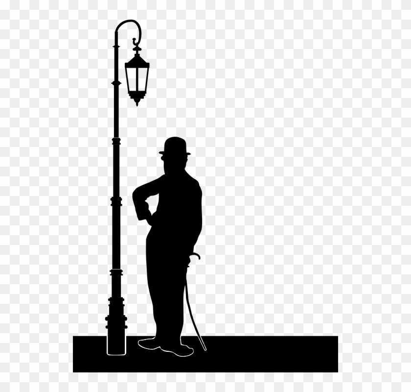 Charles Chaplin Carlitos Negative Post Bum - Siluetas De Charles Chaplin Clipart #5493271