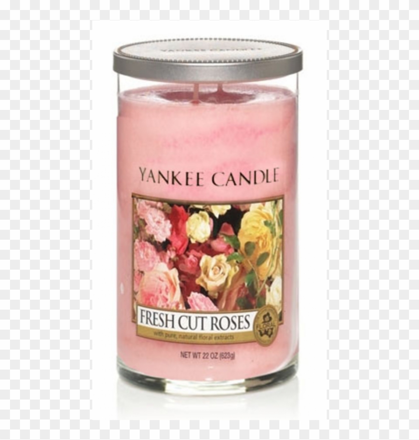 Yankee Candle Medium Pillar Fresh Cut Roses Candle - Yankee Candles Large Tumbler Clipart #5493302