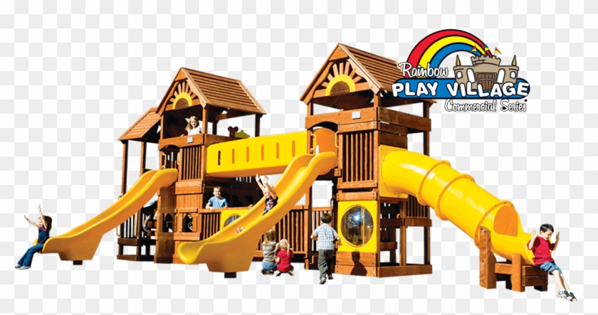 Economical Wooden Play Equipment - Playground Clipart #5493303