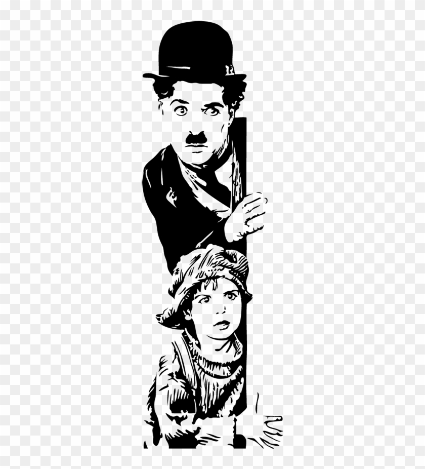 Sticker Decorativo Luci Della Ribalta Chaplin - Charlie Chaplin The Kid Clipart #5493508