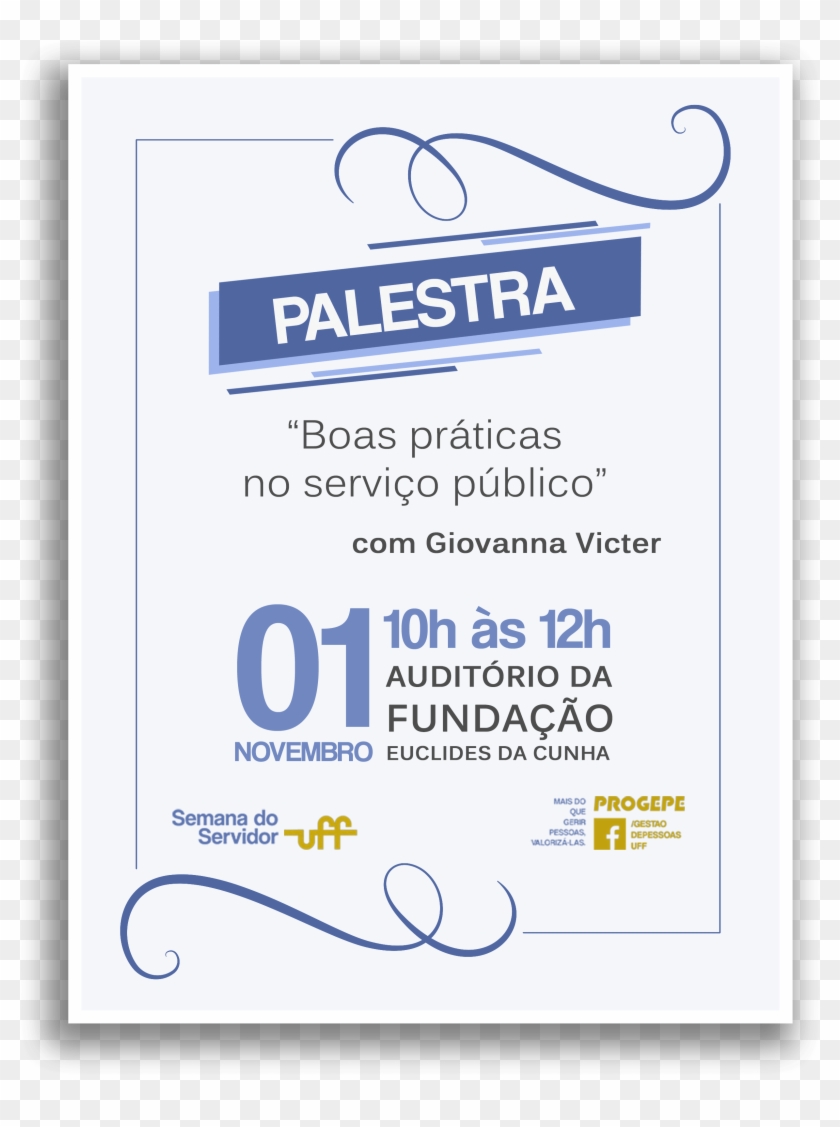 10 Out Convite Palestra Top 01-1 - Federal Fluminense University Clipart