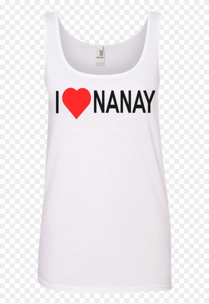 I Love Nanay Women's White Tank Top - Active Tank Clipart
