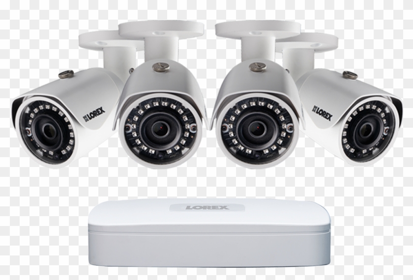 2k Ip Security Camera System With 4 Channel Nvr And - Camera Installation Clipart
